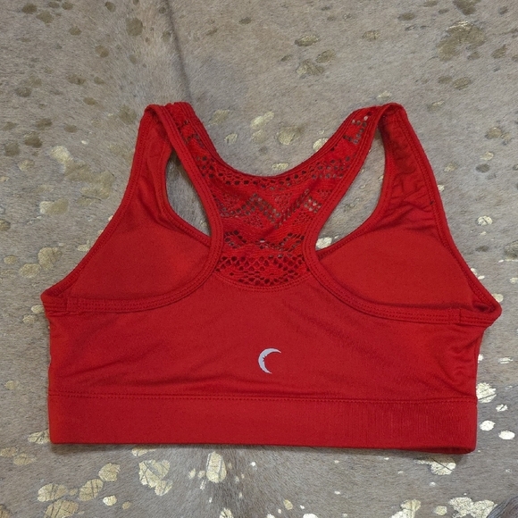 ZYIA Red Racerback Sports Bra with Mesh Detail - Picture 2 of 3